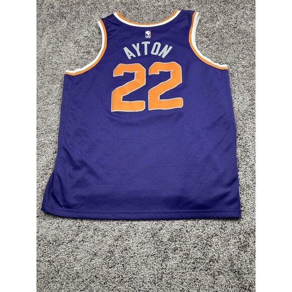 Nike Phoenix‎ Suns Deandre Ayton #22 Jersey Purple Men’s Size 56 NBA Auth Flaw - Picture 3 of 4